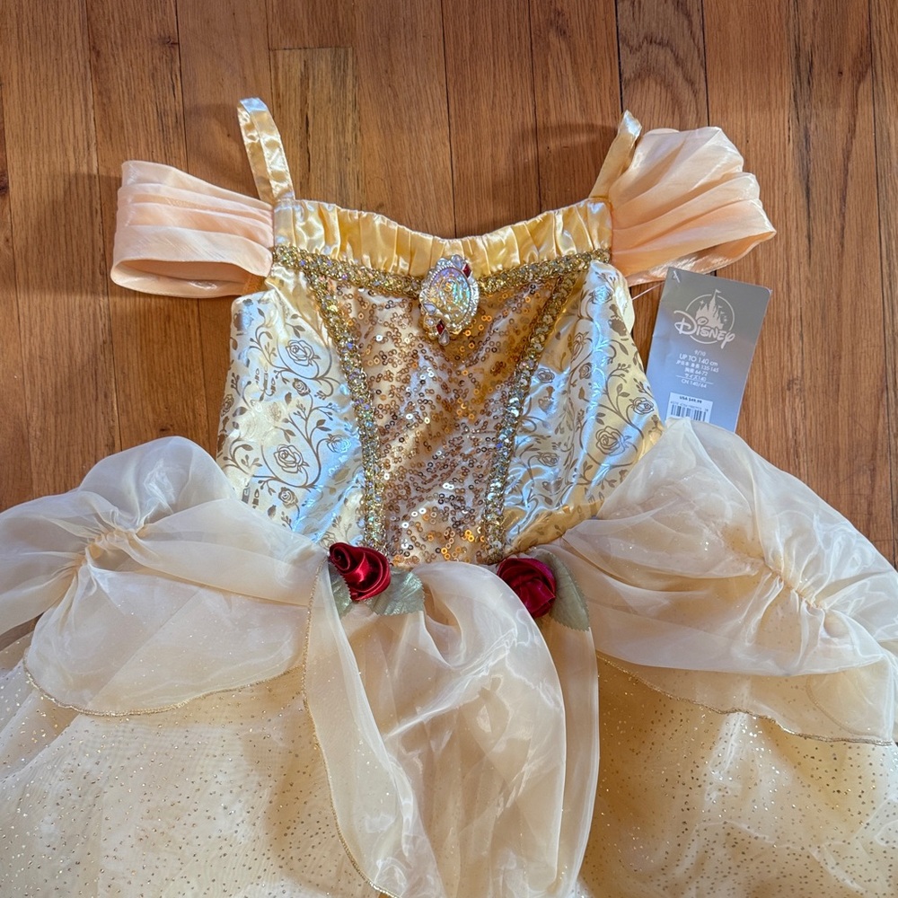 Disney Belle Kids Princess Costume - Gold and Red